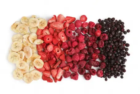 Frutas liofilizadas