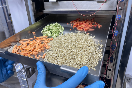 Alimentos luego de un proceso de secado por liofilización